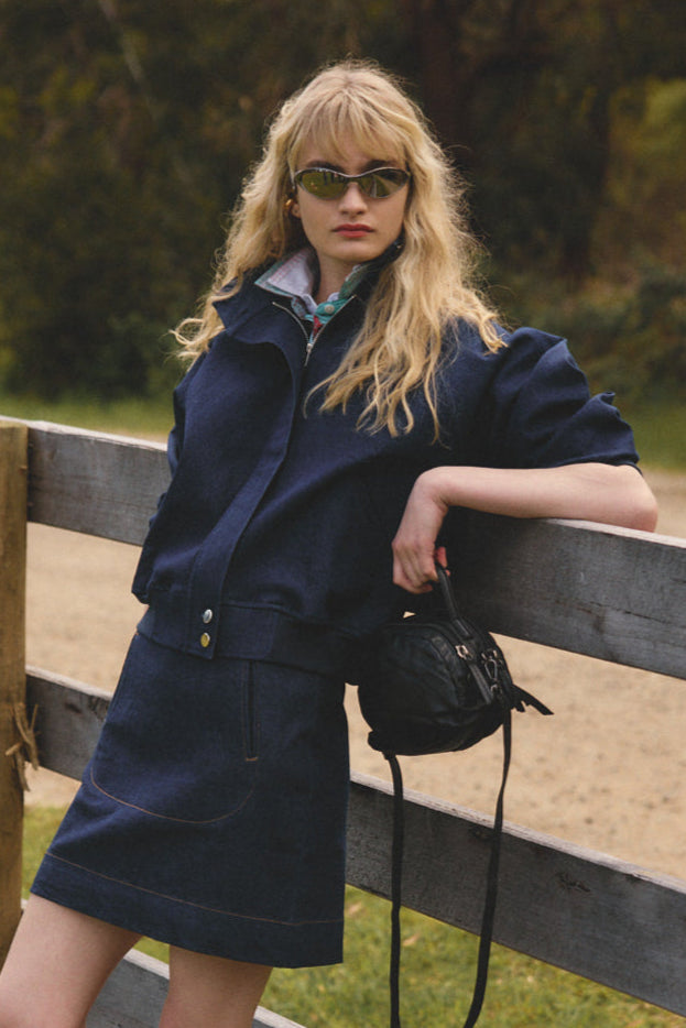 Eighties Denim Bomber – Leonard St