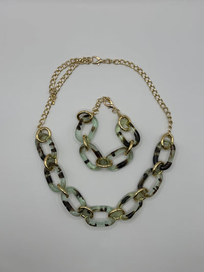 Tortoise Shell Chain Necklace