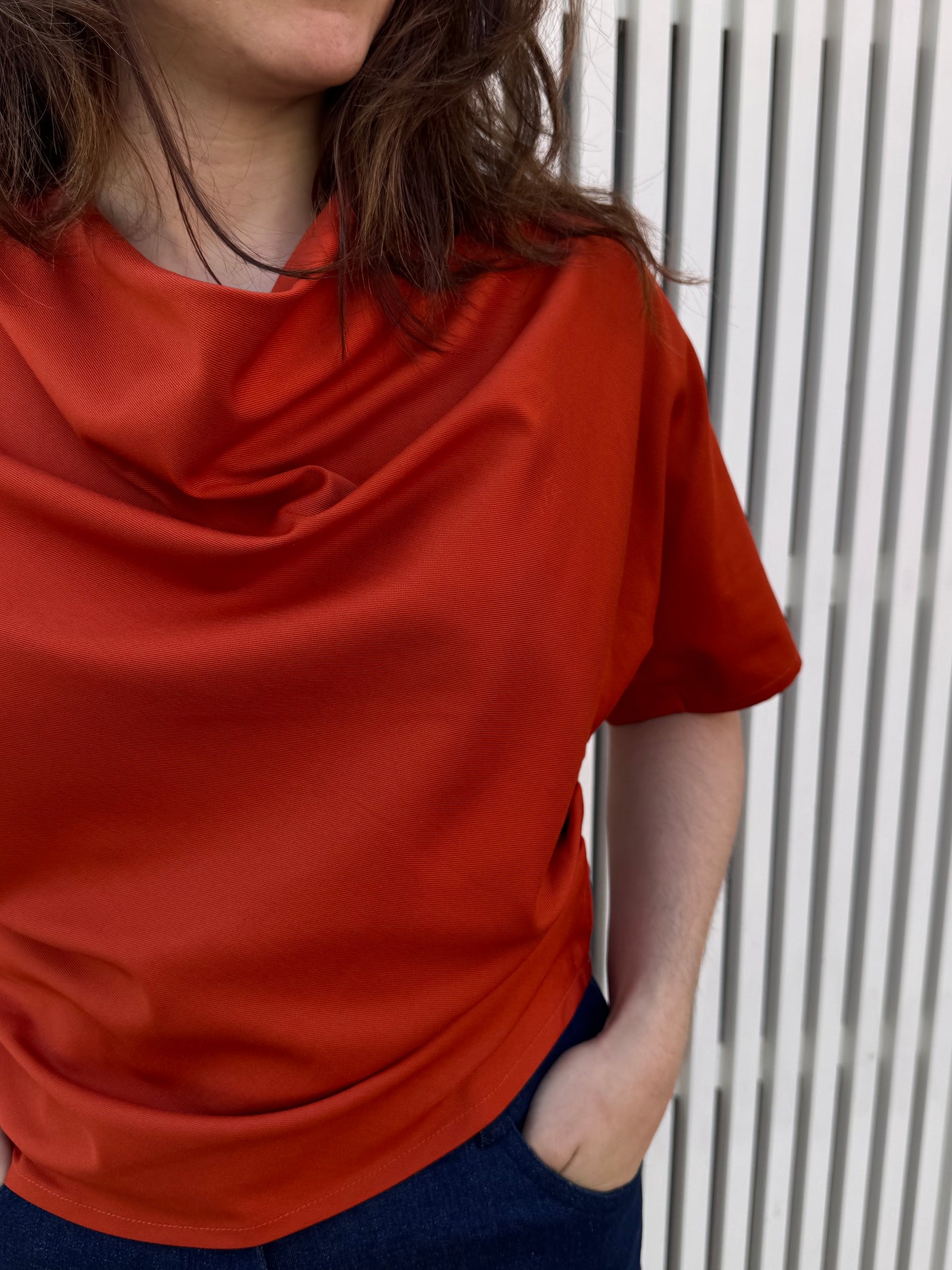 Drape Neck Top