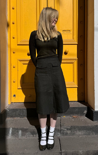 Gallery Denim Pocket Skirt