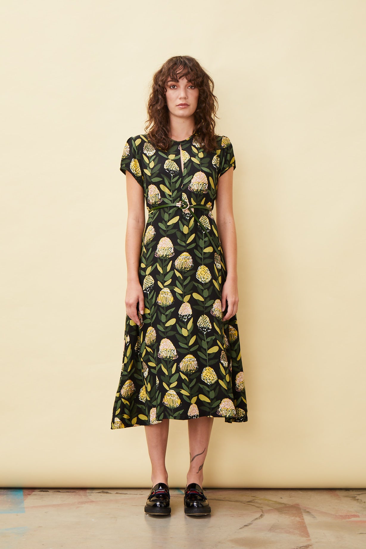 Pin Protea Janis Keyhole Dress