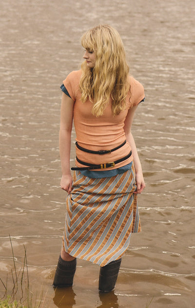 Helena Skirt, Wallpaper Stripe