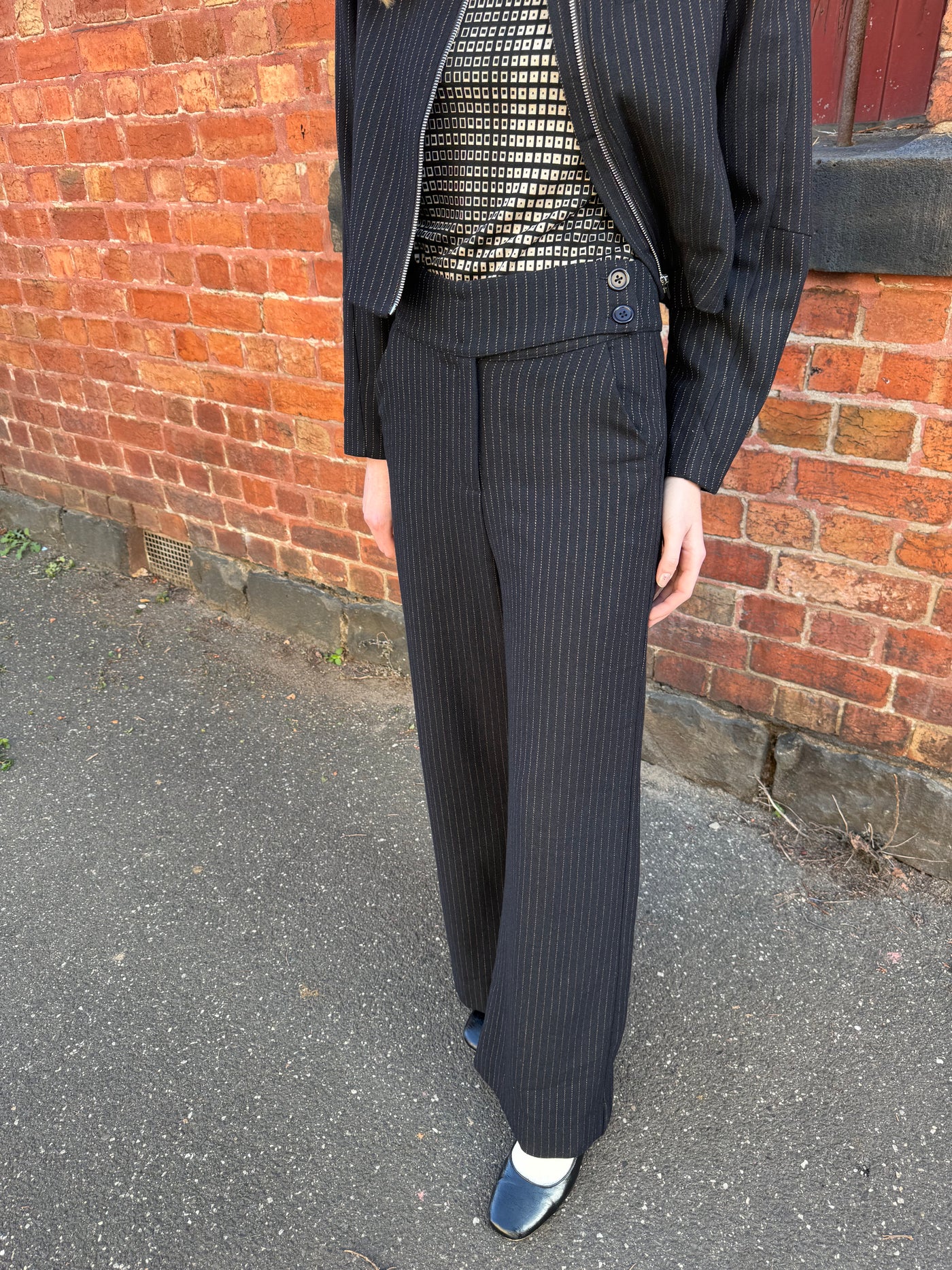 Manhattan Suit Pant, Pinstripe