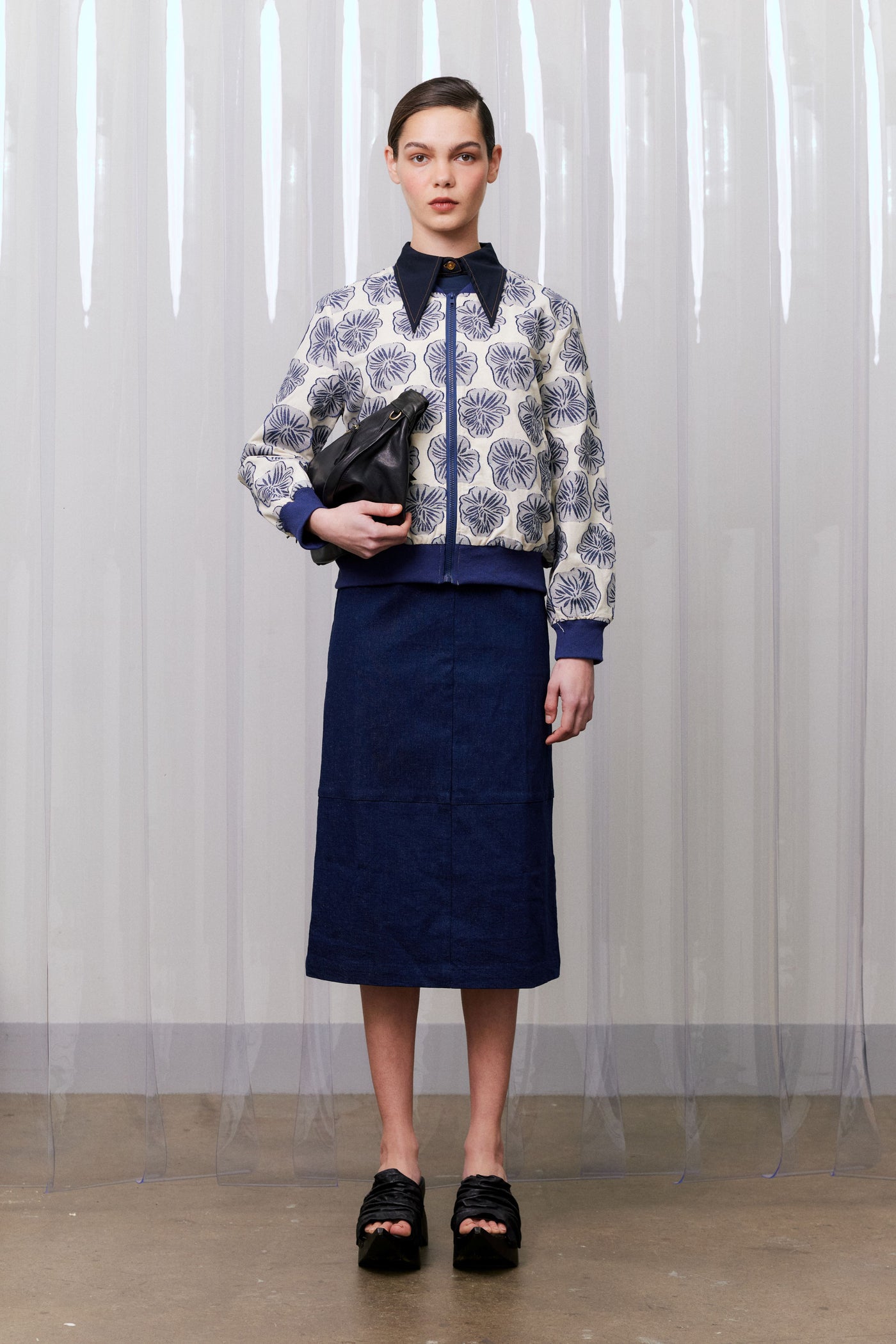 Jacquard Bomber Jacket