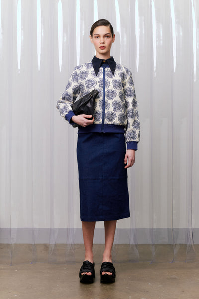 Column Skirt, Denim