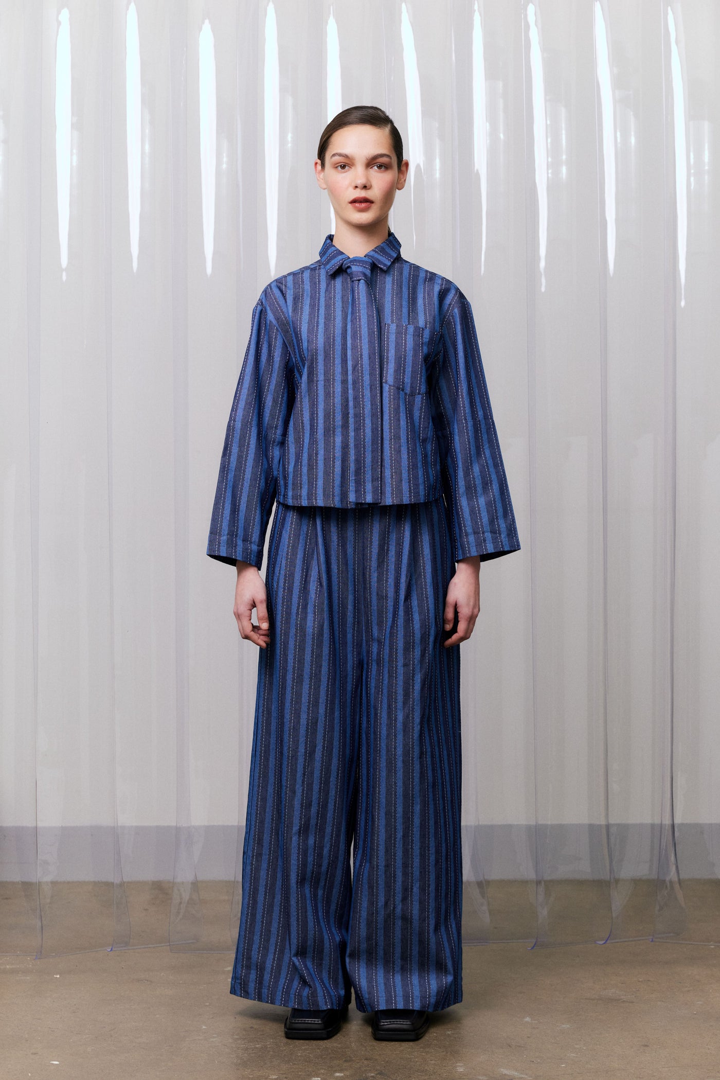 Ticking Stitch Pant