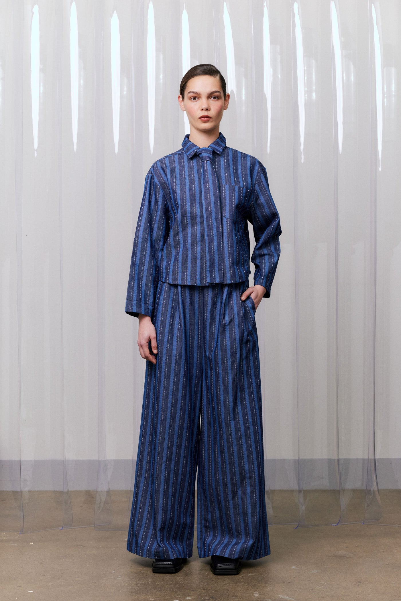 Ticking Stitch Pant