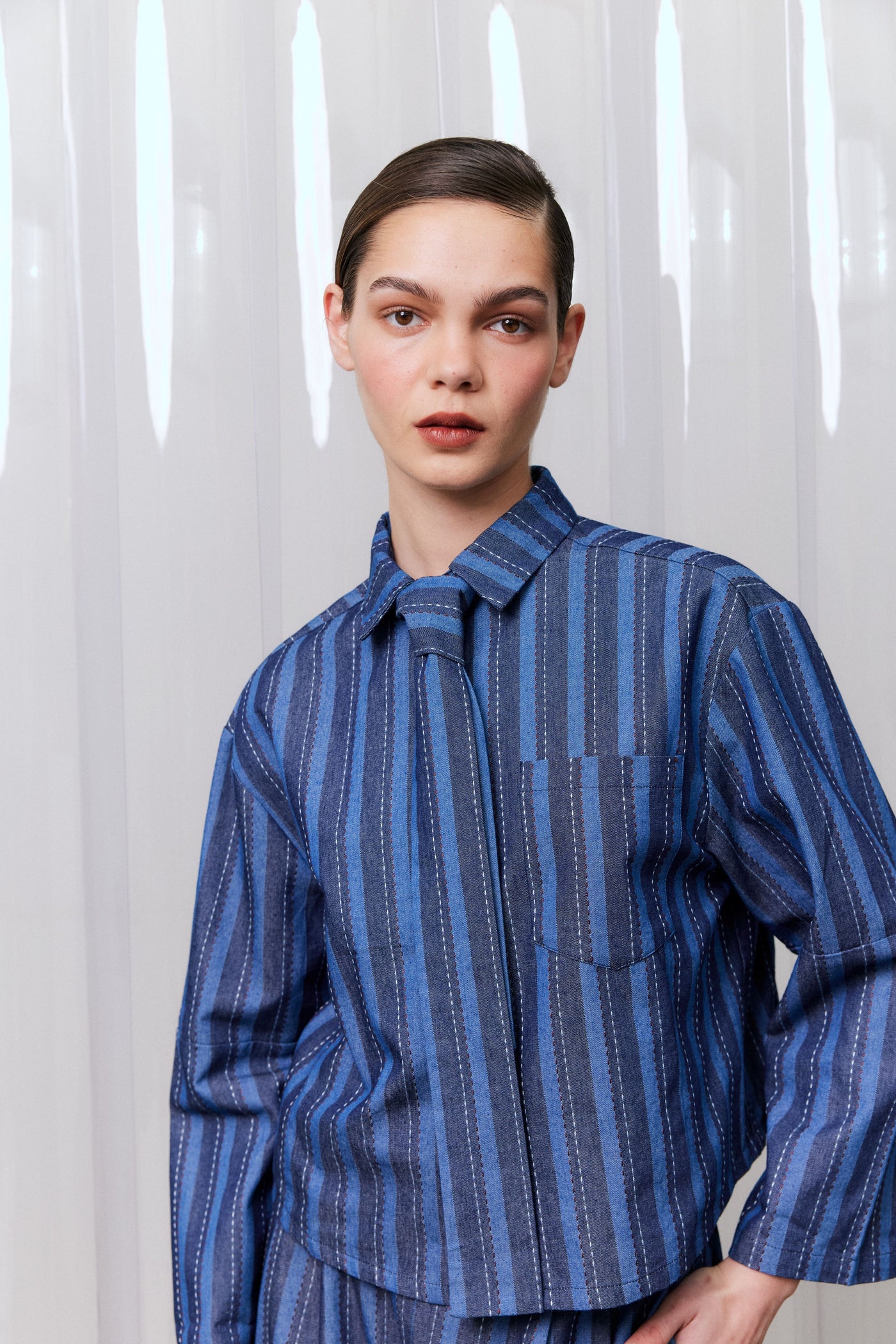Ticking Stitch Shirt