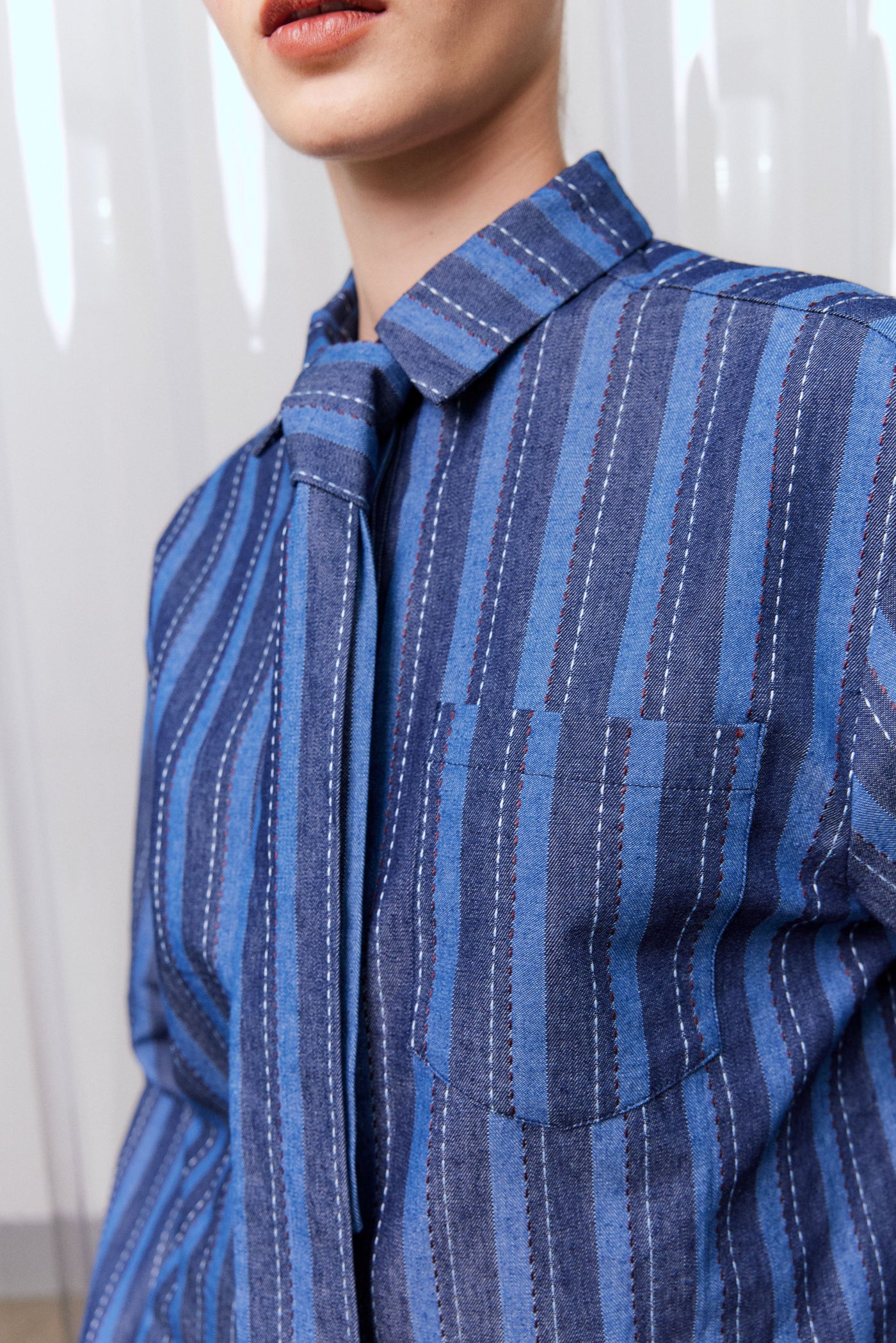 Ticking Stitch Shirt