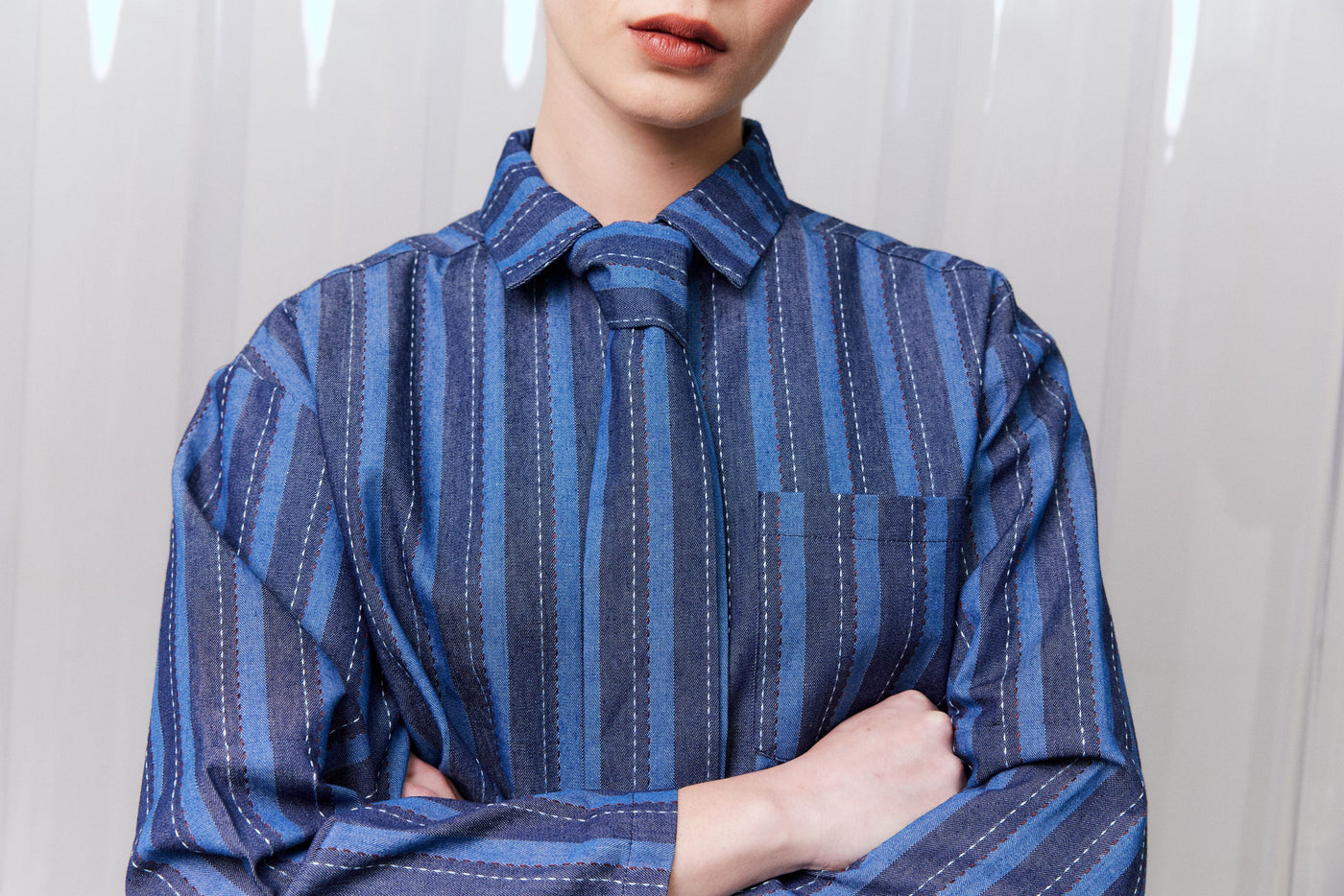 Ticking Stitch Shirt