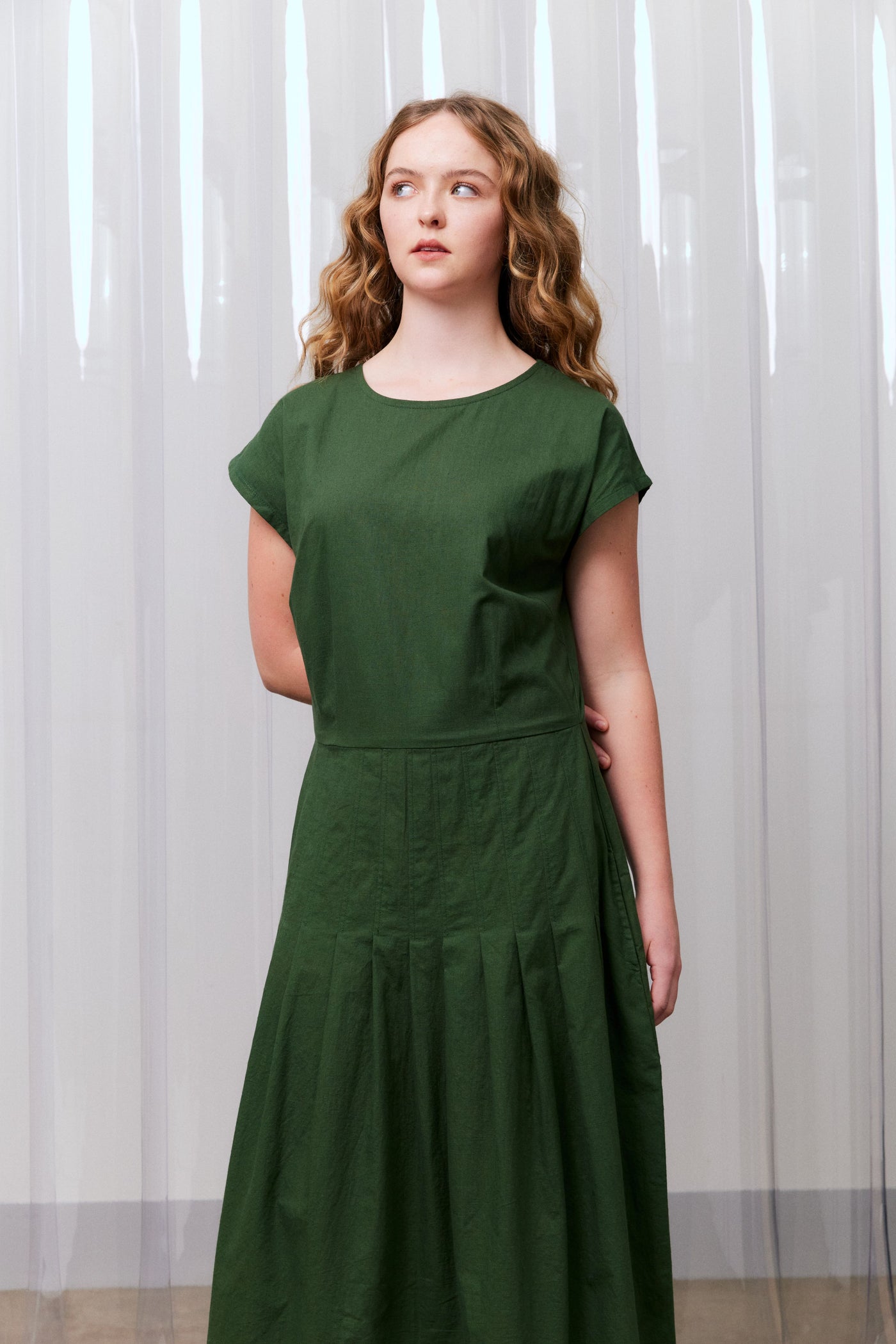 Buttoned Picnic Dress