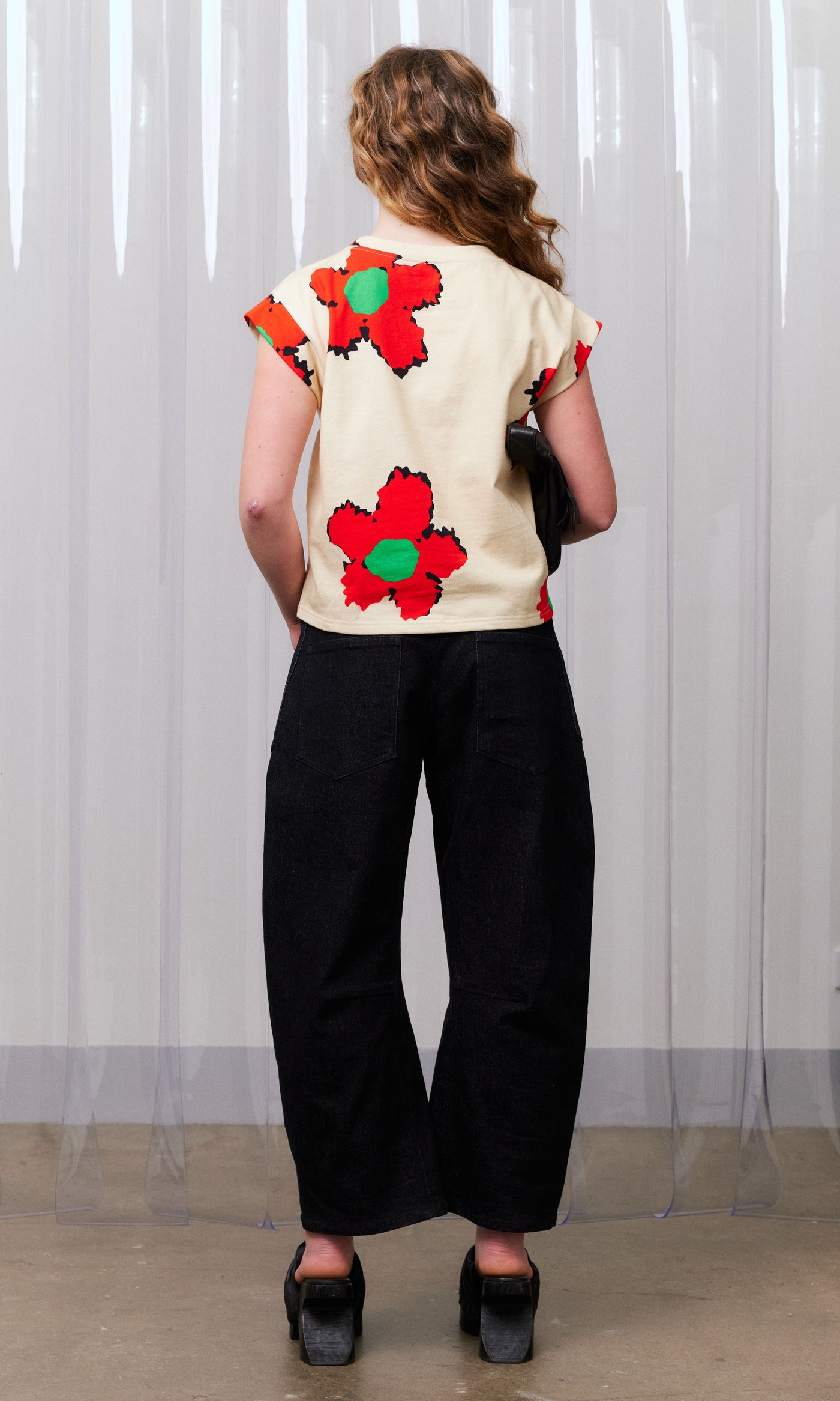 Applique Pant, Denim Black