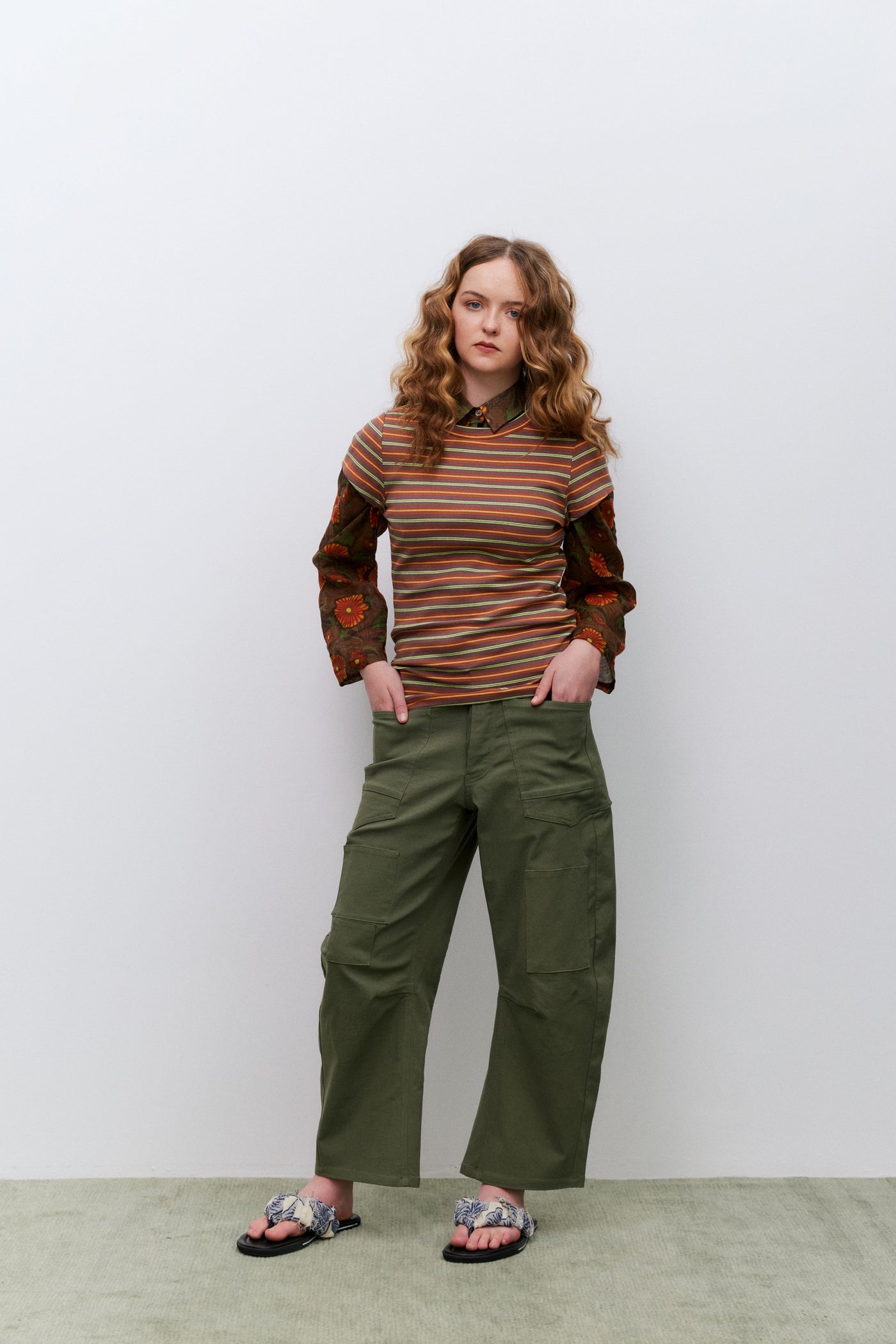 Applique Pant, Olive