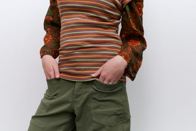 Applique Pant, Olive