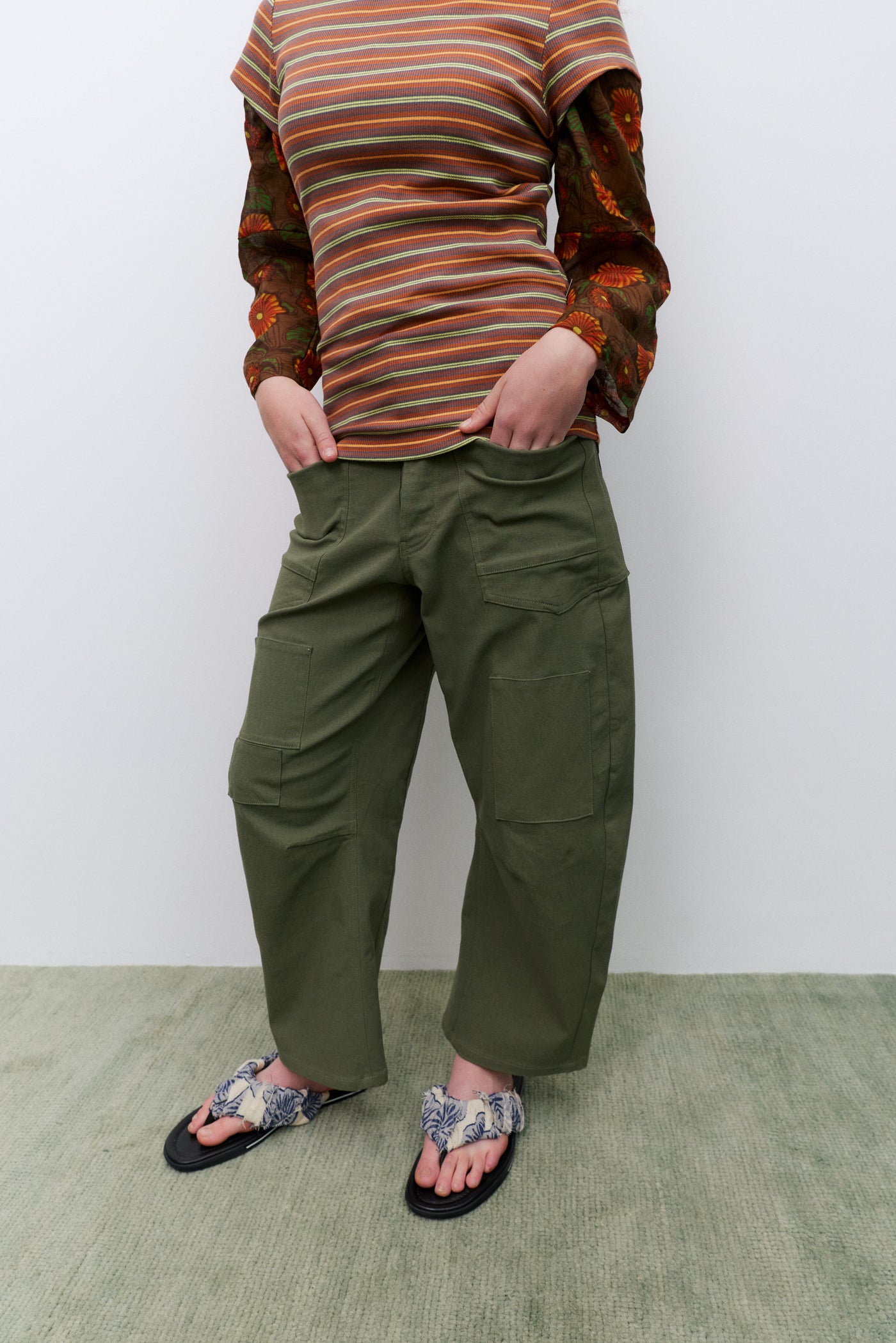 Applique Pant, Olive