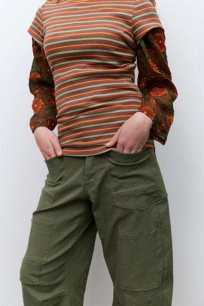 Applique Pant, Olive