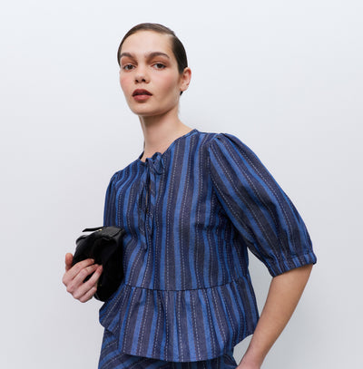 Ticking Stitch Top
