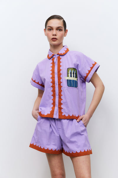 Sardine Shorts, Lilac