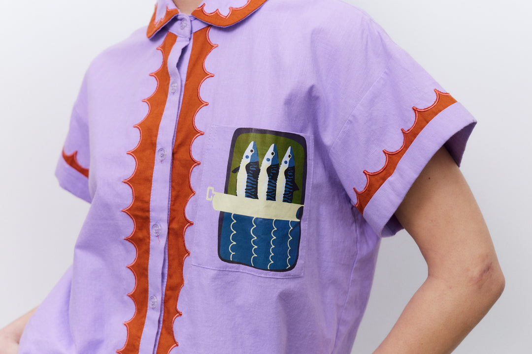 Sardine Shirt, Lilac – Leonard St