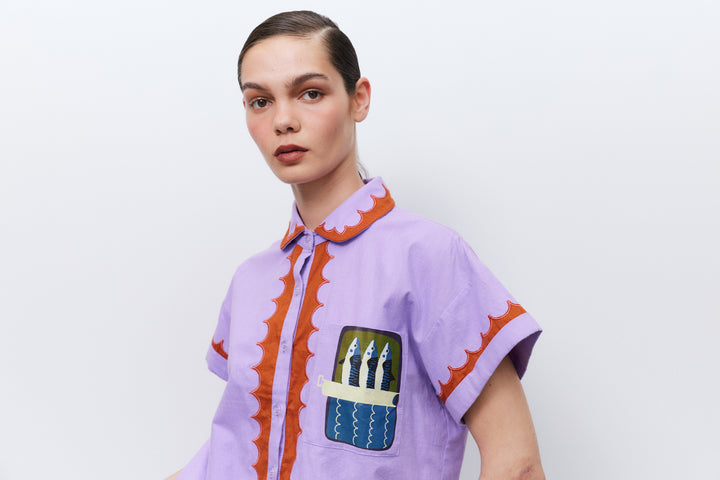 Sardine Shirt, Lilac – Leonard St