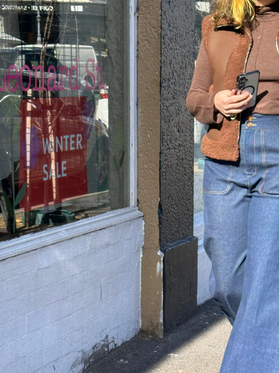 Side Tab Pant in Blue Denim