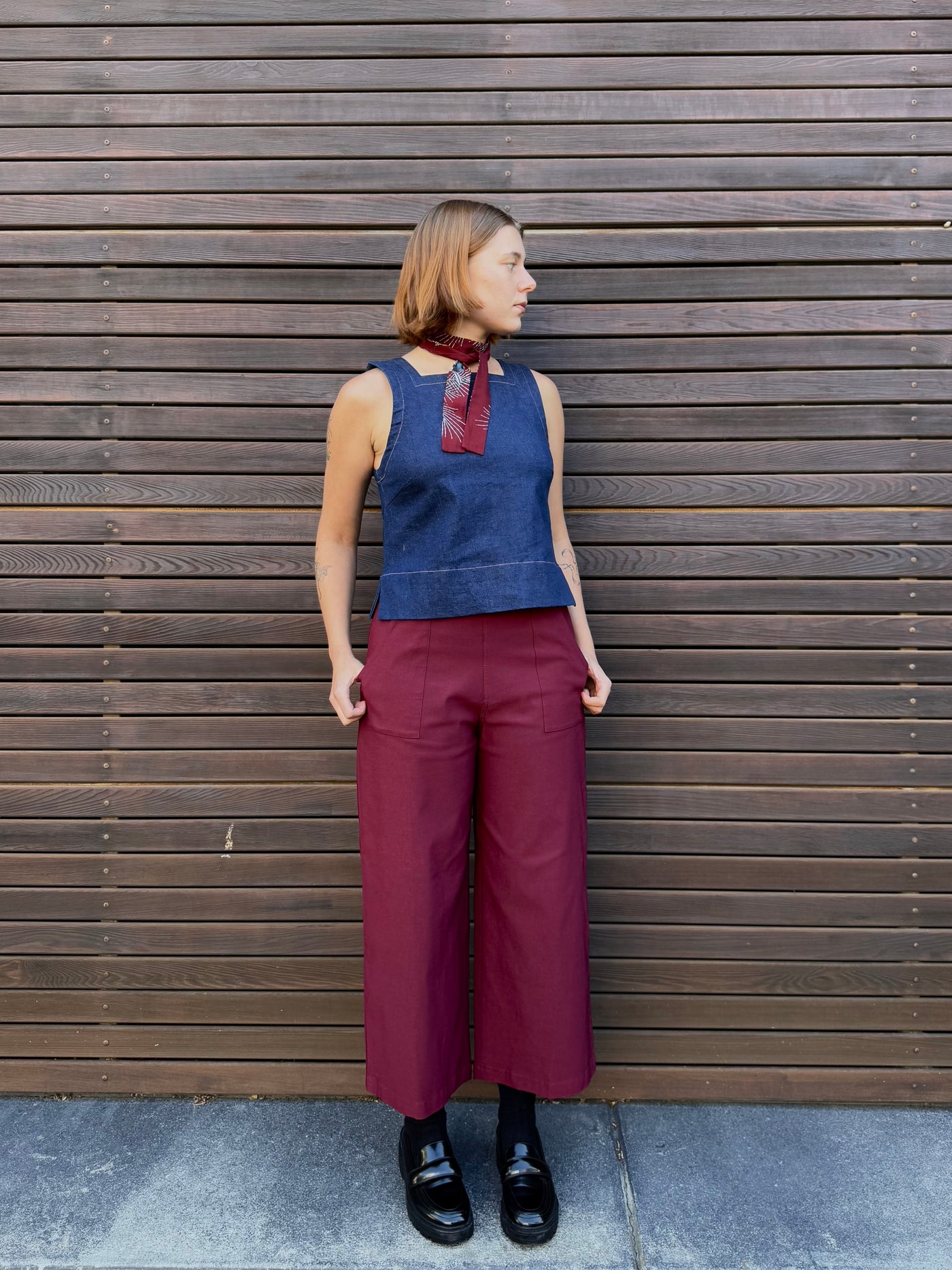 Pivotal Pant, Burgundy