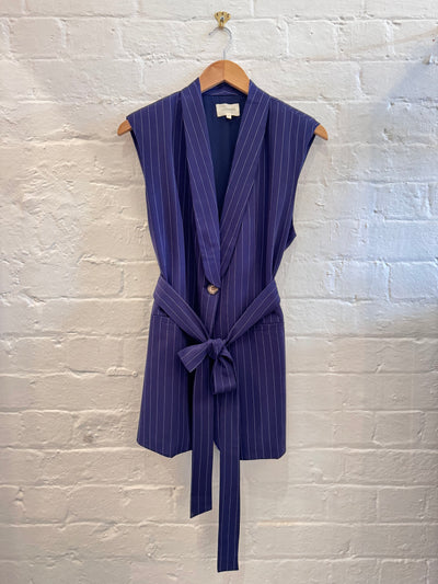 Bannockburn Vest in Pinstripe