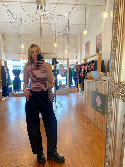 Barrel Leg Denim Jean