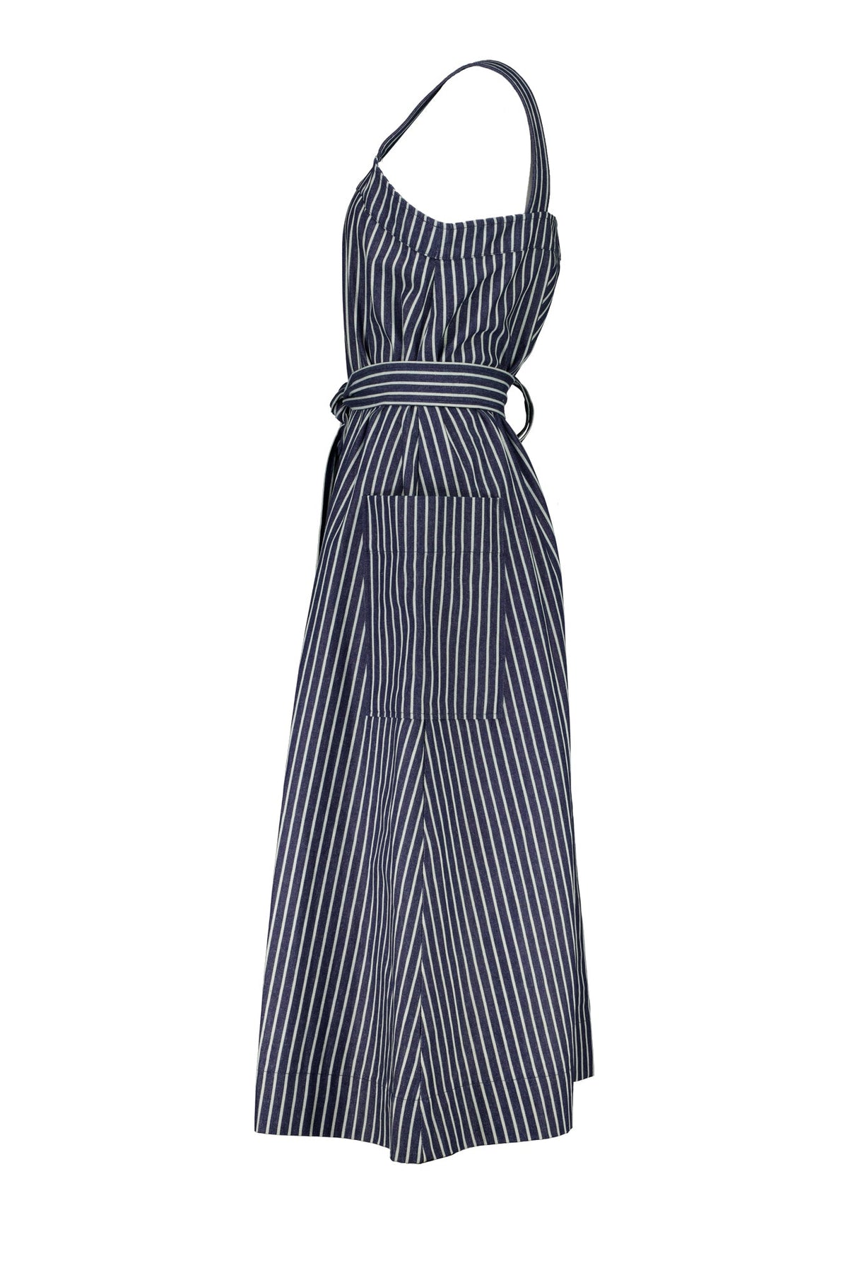 Striped sales pinafore dress