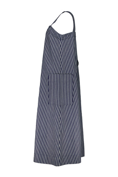 Denim Stripe Big Pinafore Dress