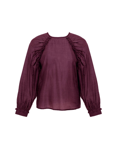 Boho Top, Berry