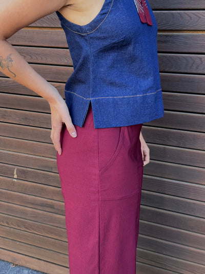 Pivotal Pant, Burgundy