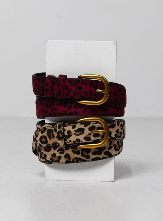 Leopard Print Belt