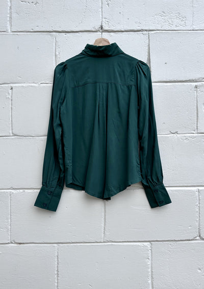 Tweedle Shirt in Forest Green