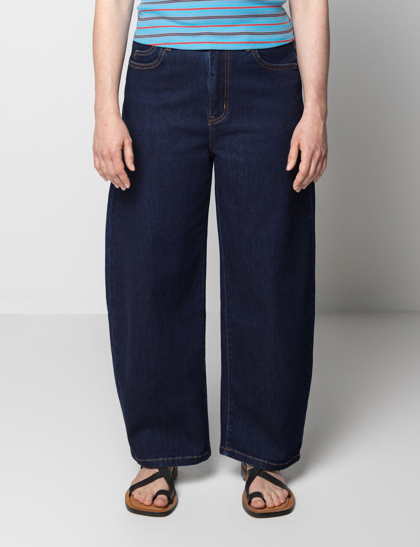 Barrel Leg Denim Jean