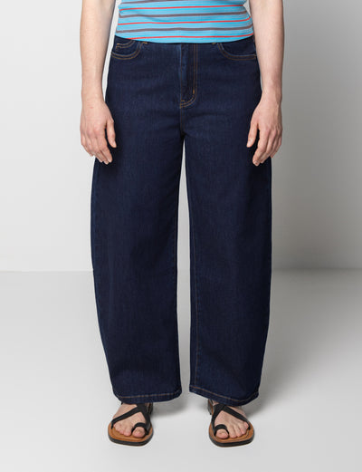 Barrel Leg Denim Jean