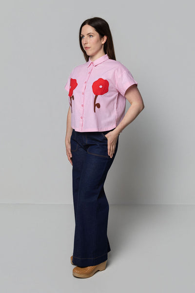 Poppy Applique Shirt