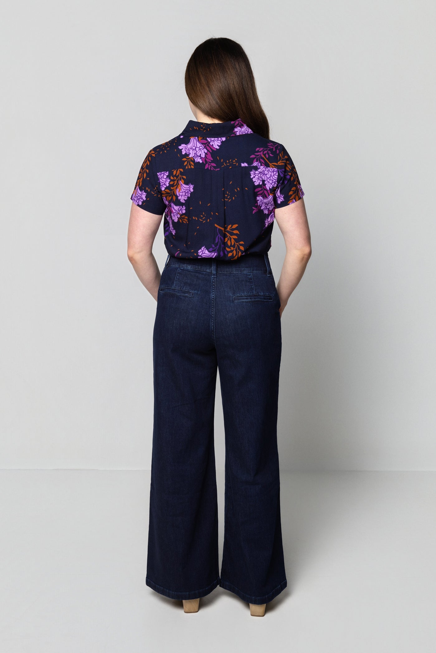 Indigo Rib Cage Manhattan Pant, Denim