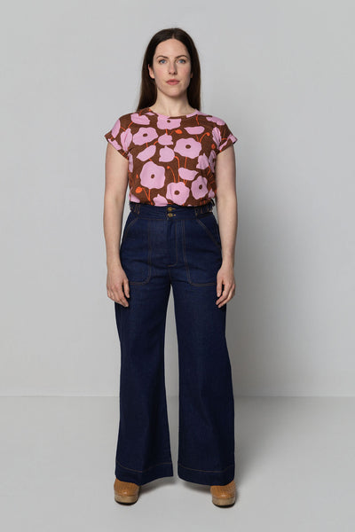 Side Tab Pant, Blue Denim