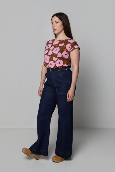 Side Tab Pant, Blue Denim