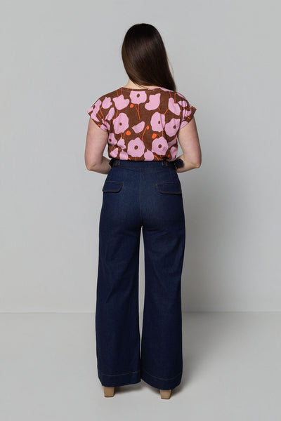 Side Tab Pant, Blue Denim