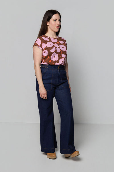 Side Tab Pant, Blue Denim
