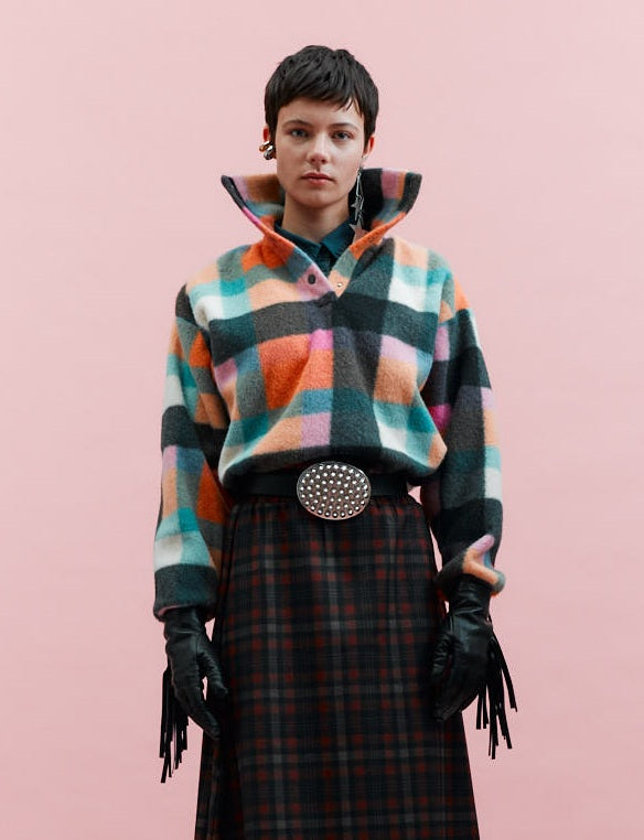Rainbow Squares Pullover