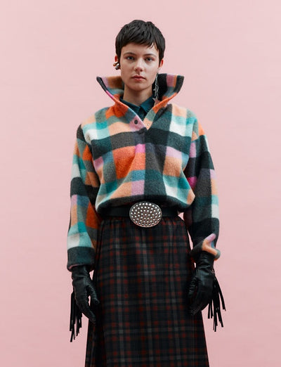 Rainbow Squares Pullover