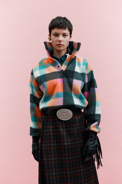 Rainbow Squares Pullover