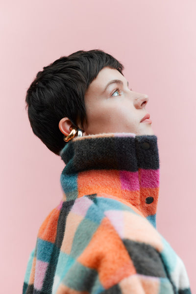 Rainbow Squares Pullover