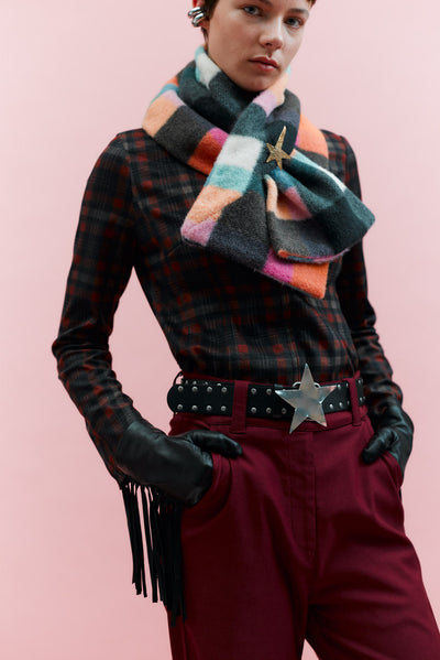 Rainbow Squares Scarf
