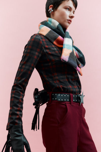 Rainbow Squares Scarf