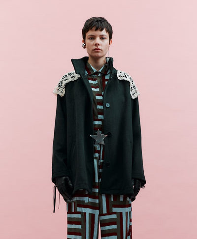 Raglan Coat, Dark Green