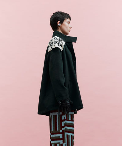 Raglan Coat, Dark Green